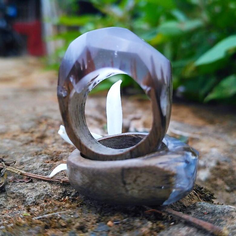 Wooden Resin Ring X1 - Hand Craftt
