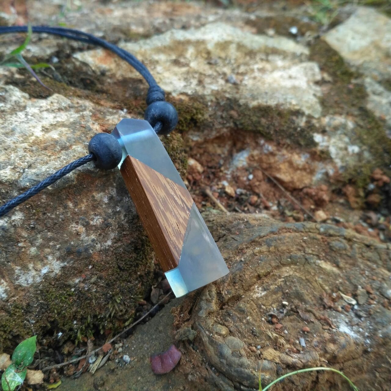 Wooden Resin Necklace X1