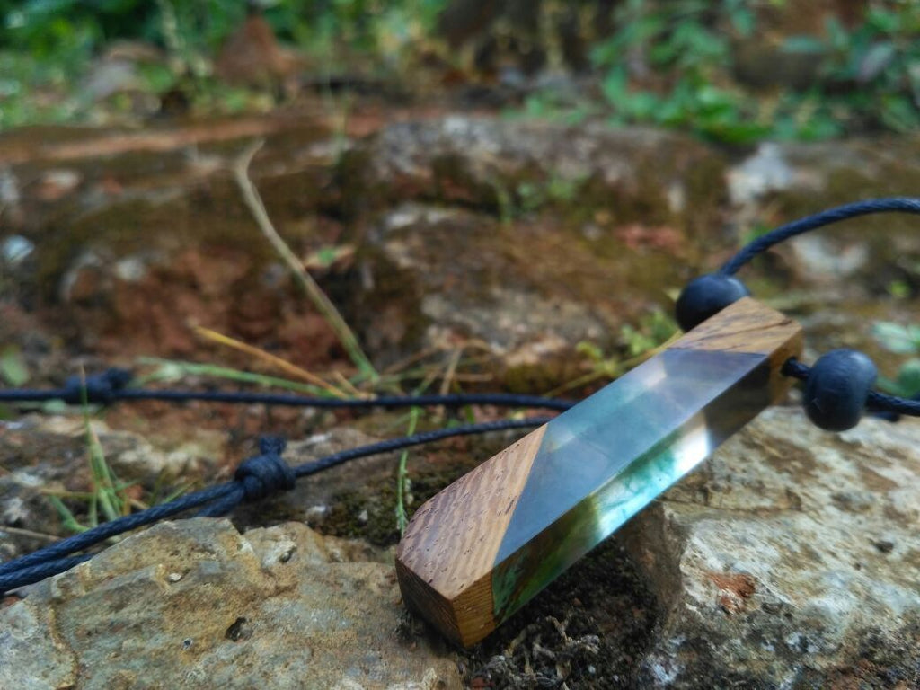 Wooden Resin Necklace X1