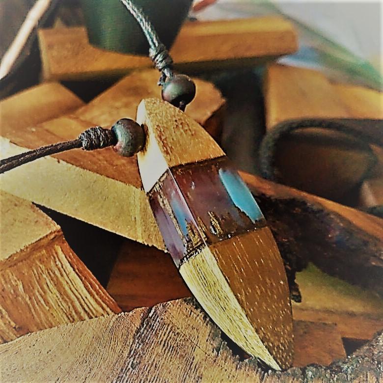 Wooden Resin Necklace X4