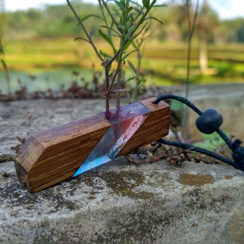 Wooden Resin Necklace X5